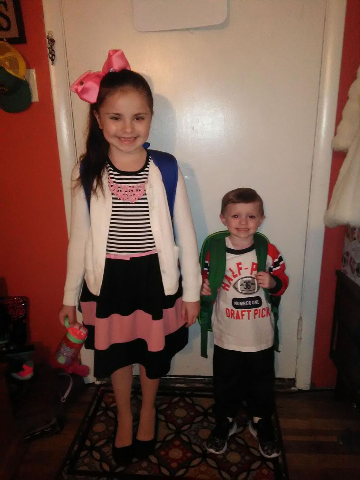 Lilliana and Dalton third grade and preschool